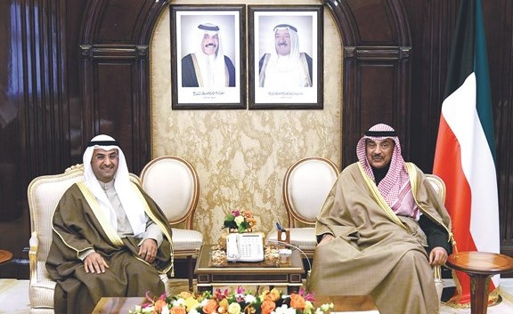 سمو الشيخ صباح الخالد مستقبلا د.نايف الحجرف