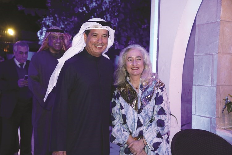 المستشار يوسف الإبراهيم والسفيرة الفرنسية ماسدوبوي