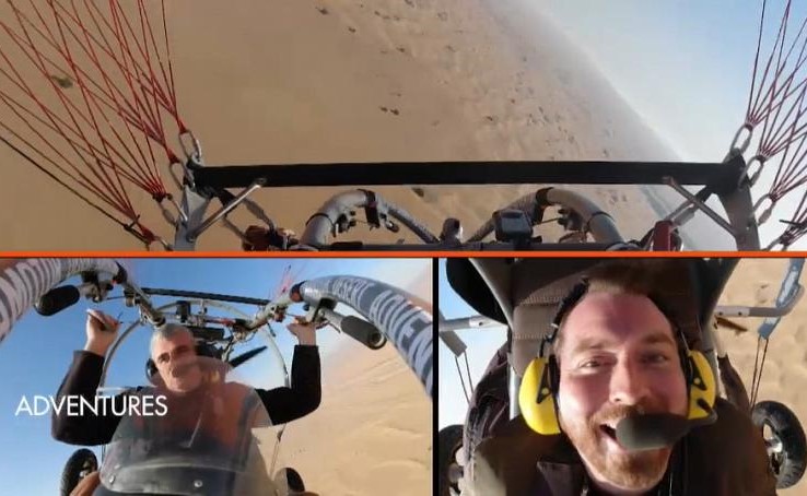 بالفيديو.. مغامرة التحليق فوق الصحراء في الأمارات