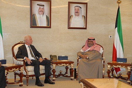 الشيخ ثامر العلي مستقبلا السفير الألماني 