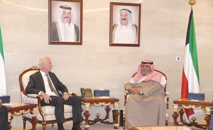 الشيخ ثامر العلي مستقبلا السفير الألماني شتيفان موبس