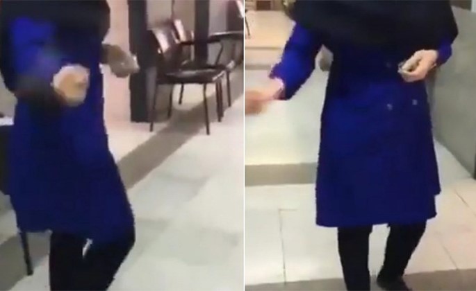 بالفيديو.. ممرضة إيرانية تعقم مستشفى من فيروس كورونا بالبخور !