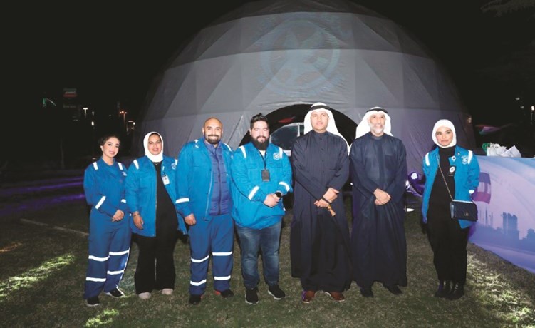 فريق نفط الكويت باستقبال ضيوف المهرجان