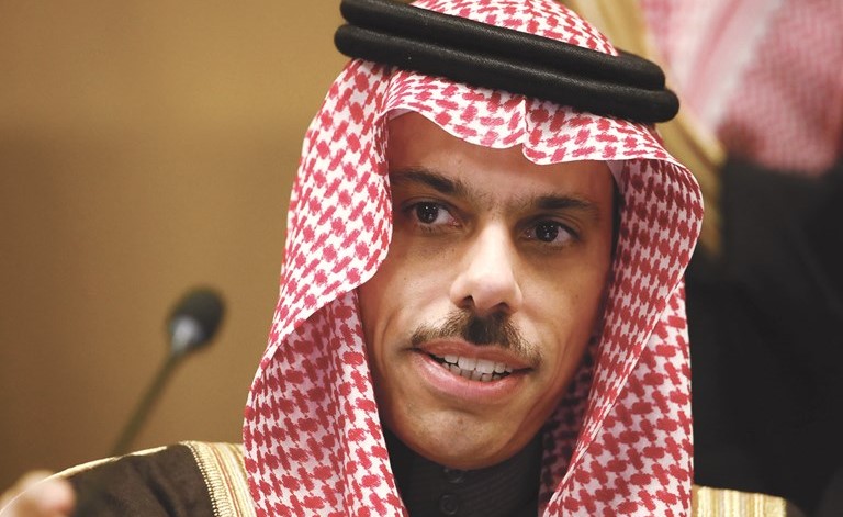 وزير الخارجية السعودي الامير فيصل بن فرحان خلال حضوره مؤتمر نزع التسلح في جنيڤ أمس	(رويترز)