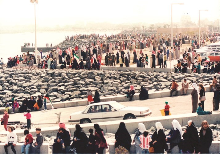 جانب من الاحتفالات بتحرير الكويت