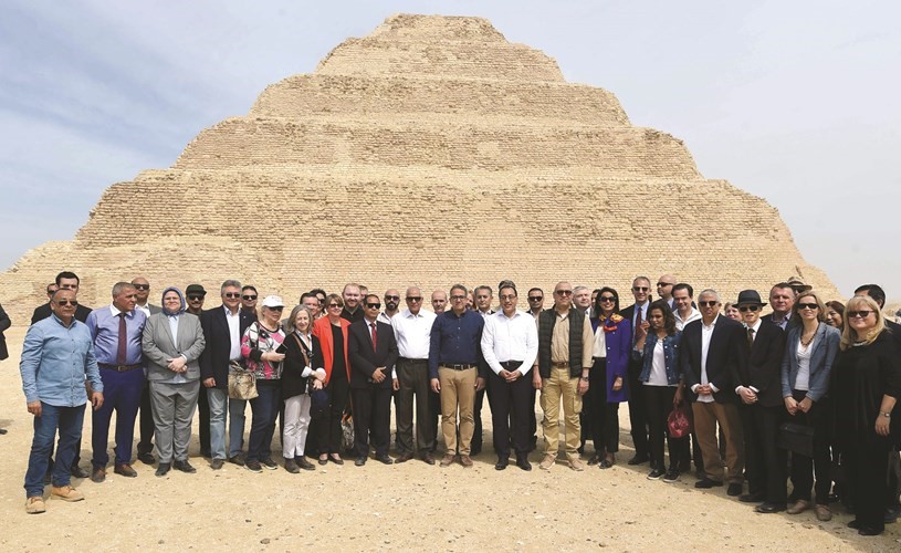 مصطفى مدبولي رئيس الحكومة يشهد افتتاح هرم زوسر المدرج للزيارة لأول مرة منذ 14 عاما بعد ترميمه