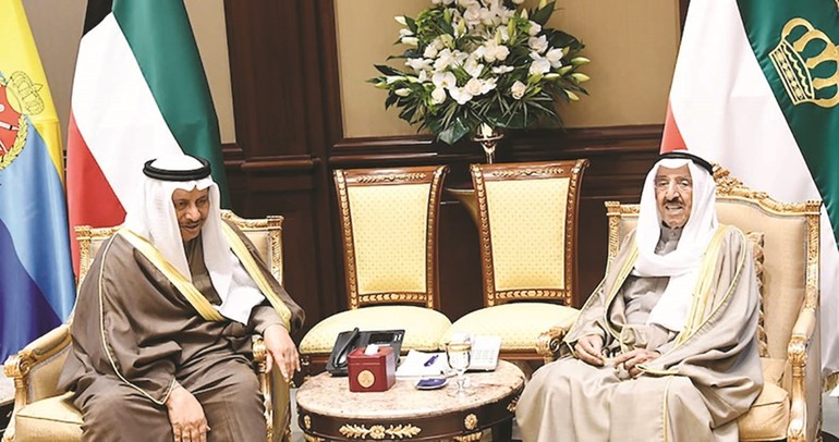 صاحب السمو الأمير مستقبلا سمو الشيخ جابر المبارك
