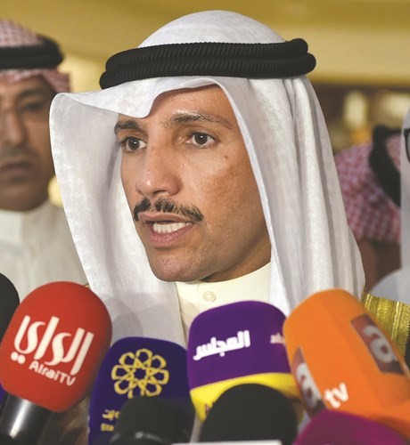 رئيس مجلس الأمة مرزوق الغانم متحدثا