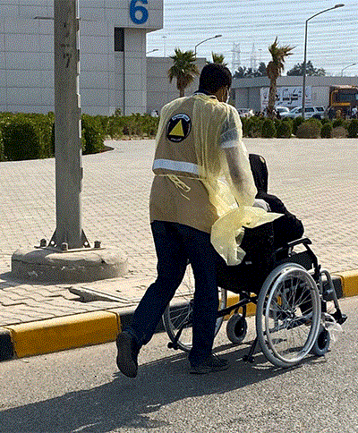 "الصحة": عمل حثيث في مركز فحص "أرض المعارض" وتقديم كل الإرشادات الطبية للوافدين