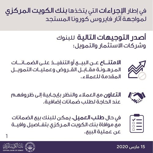 «المركزي»: منع بيع الضمانات المرهونة مقابل القروض وعمليات التمويل الممنوحة