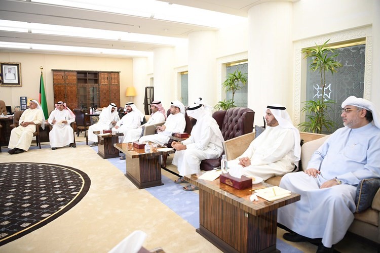 خالد الشطي ومحمد الدلال أثناء الاجتماع