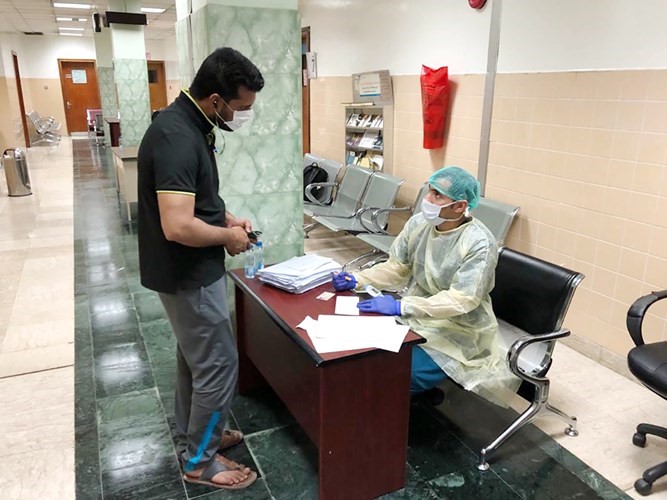 تخصيص مركز الشعيبة الطبي  الصناعي لفحص العمال