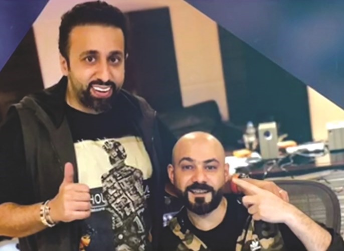 الملحن المميز فهد الناصر مع الموزع الموسيقي ربيع الصيداوي