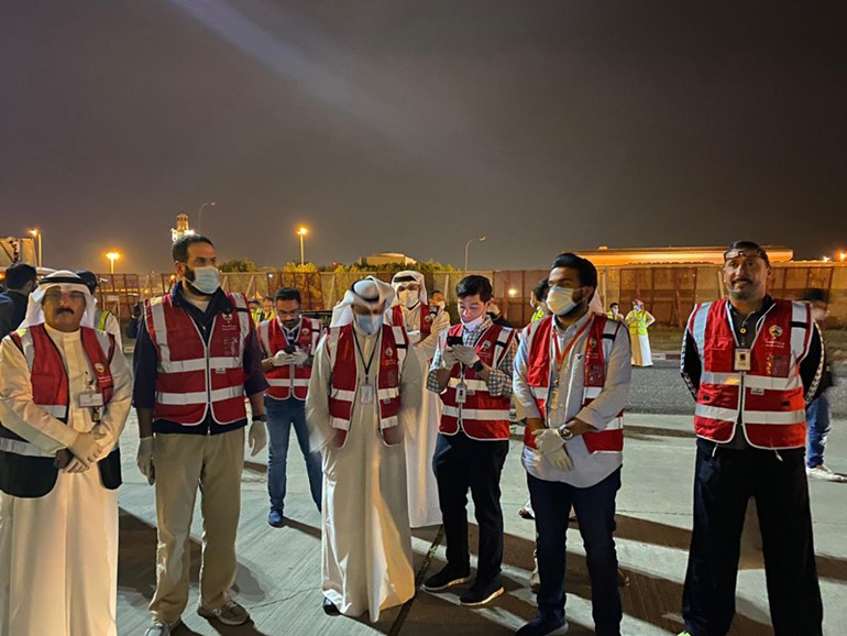 طائرة المستلزمات الطبية وصلت إلى الكويت من الصين