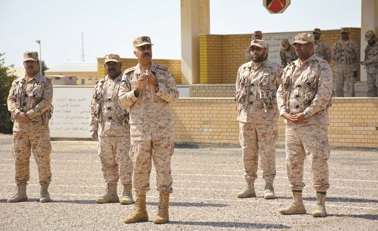 الفريق الركن محمد الخضر يلقي كلمة في لواء صالح 94