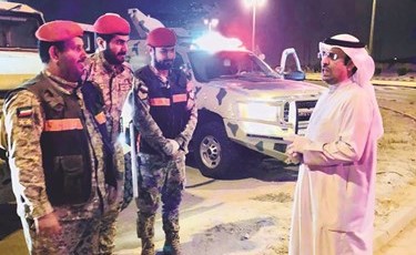 محافظ الجهراء تفقد تطبيق الحظر الجزئي