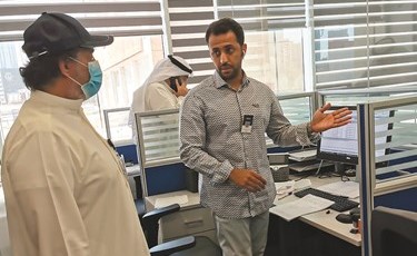 صلاح المضف متفقدا سير العمل