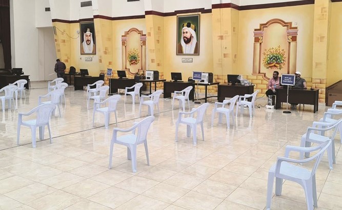 احد مراكز الإيواء التي اعدت لاستقبال المخالفين