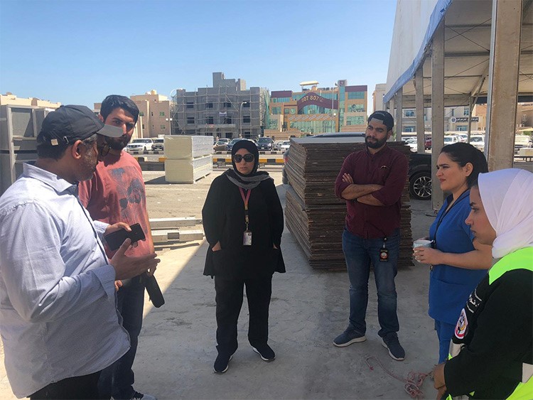 النهام تفقّد وحدات طوارئ "كورونا" بالفروانية ومبارك الكبير