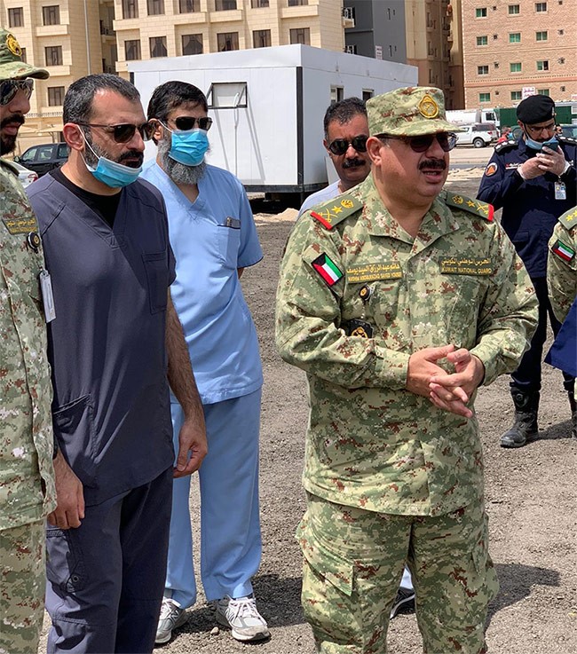 بالفيديو.. وكيلا "الحرس"و" الصحة" تفقدا الاستعدادات لتجهيز مستشفى ميداني في المهبولة