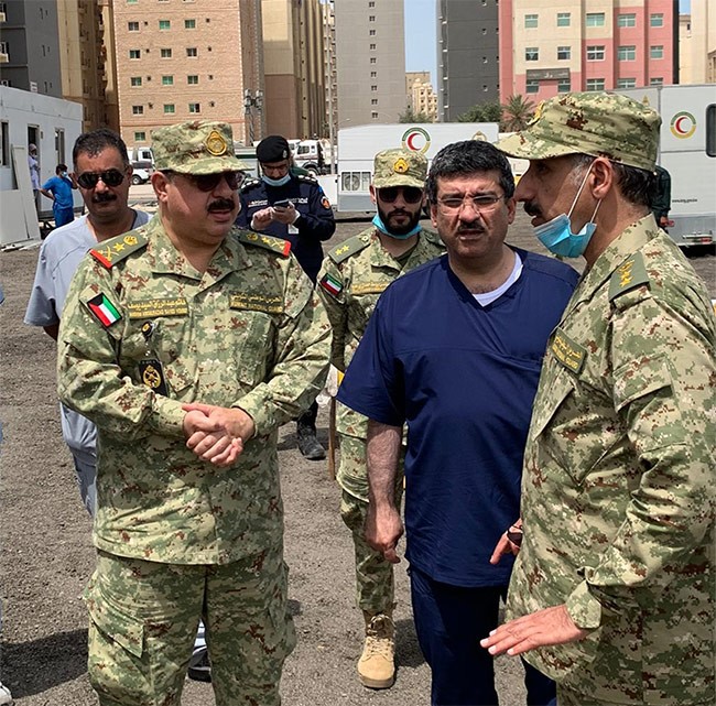 بالفيديو.. وكيلا "الحرس"و" الصحة" تفقدا الاستعدادات لتجهيز مستشفى ميداني في المهبولة