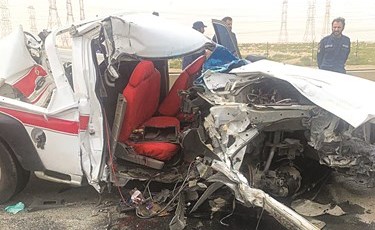 من الحادث المروع على طريق الملك فهد