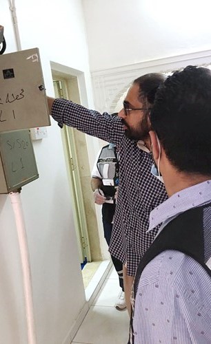 جانب من قطع التيار الكهربائي عن عقار مخالف