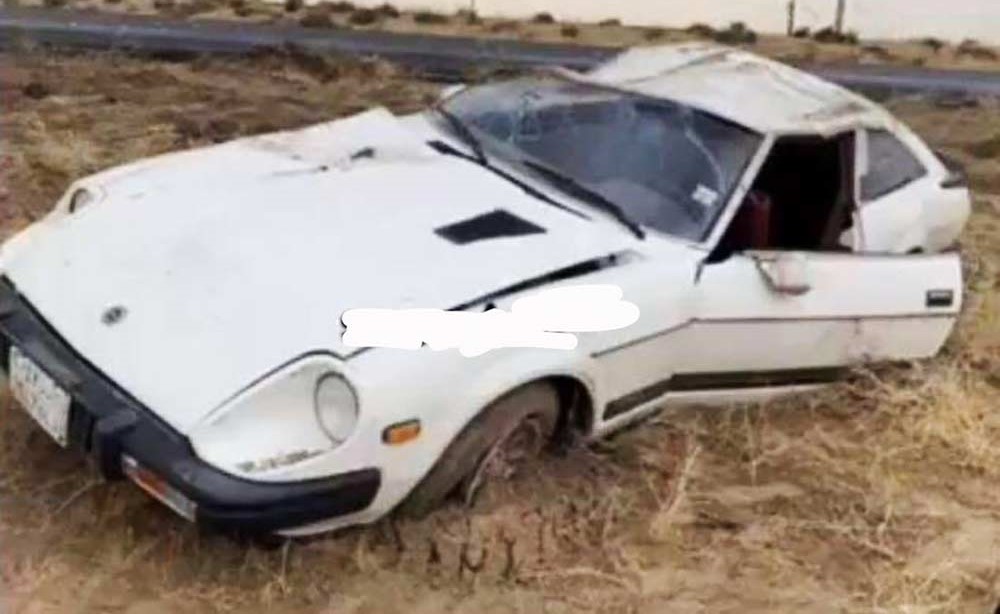 المركبة الرياضية عقب انقلابها