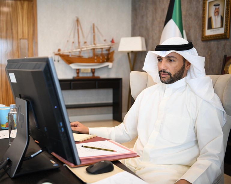 الغانم يشارك عبر الفيديو باجتماع اللجنة التحضيرية لمؤتمر رؤساء برلمانات العالم