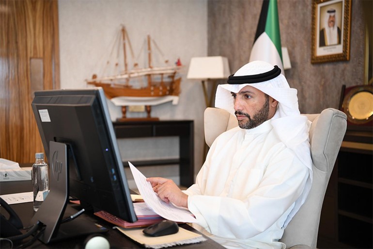الغانم يشارك عبر الفيديو باجتماع اللجنة التحضيرية لمؤتمر رؤساء برلمانات العالم