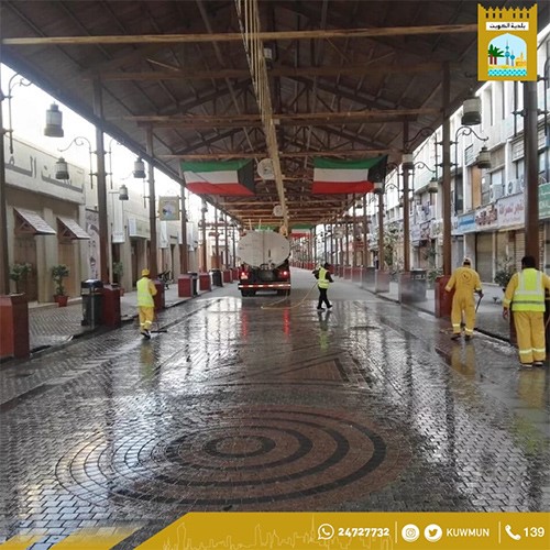 البلدية تنظم حركة الدخول والخروج من أسواق المباركية