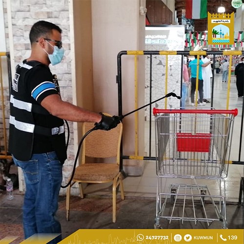 البلدية تنظم حركة الدخول والخروج من أسواق المباركية