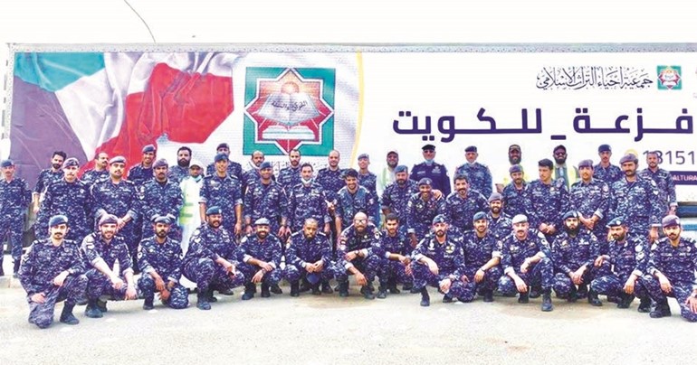 «إحياء التراث» توزع المساعدات العينية في جليب الشيوخ