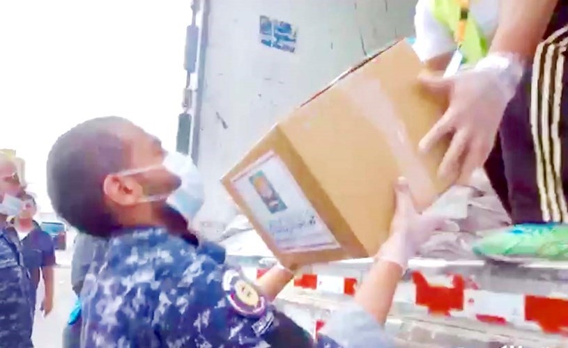 «إحياء التراث» توزع المساعدات العينية في جليب الشيوخ