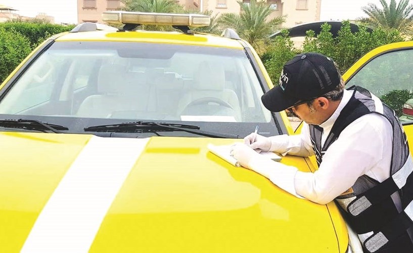 تحرير إحدى المخالفات