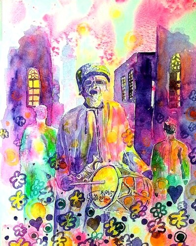 المسحراتي للفنان صالح العلوي من عمان