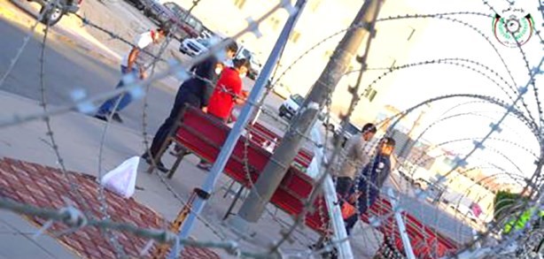 انتشار أمني بمحيط إحدى المناطق المحظورة