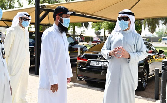 وزير الخارجية يتفقد المواطنين القادمين عبر منفذ النويصيب في محجر الخيران الصحي