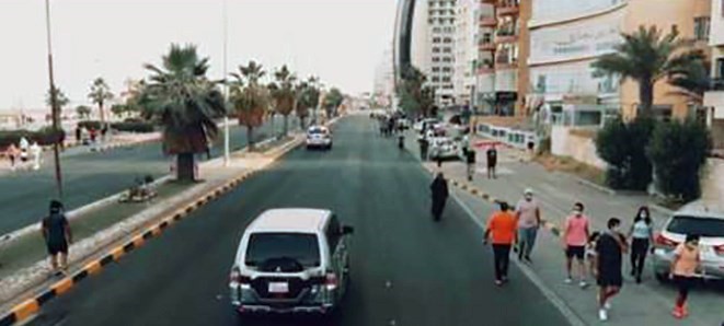 ممارسة الرياضة على الارصفة والمماشي