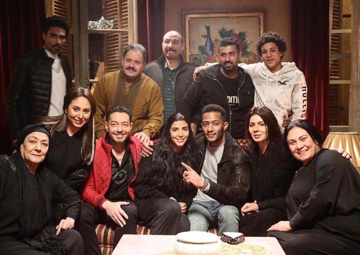 لقطة جماعية لنجوم البرنس
