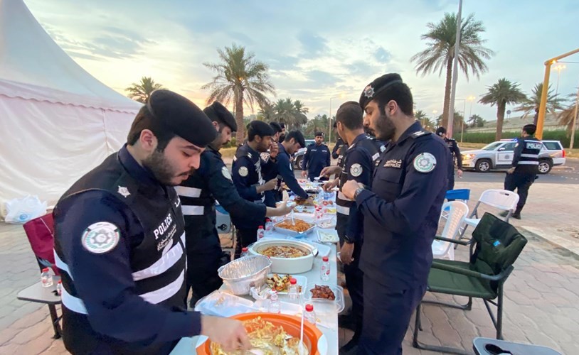 مأدبة إفطار جمعت عدداً من رجال وأبطال أمن حولي