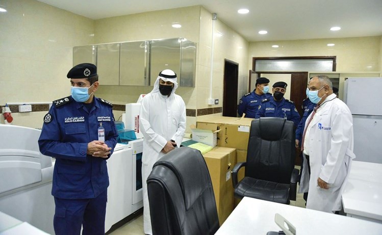 الفريق خالد المكراد يعاين المحجر الخاص برجال الإطفاء