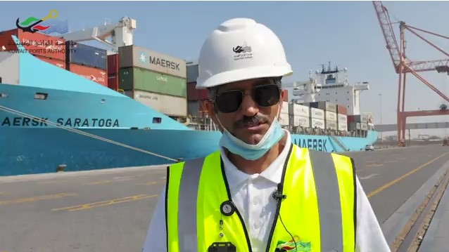 بالفيديو.. مدير محطـة الشعيبة للحاويات أحـمد العـازمي: استقبلنا 20 سفينة حاويات خلال مايو
