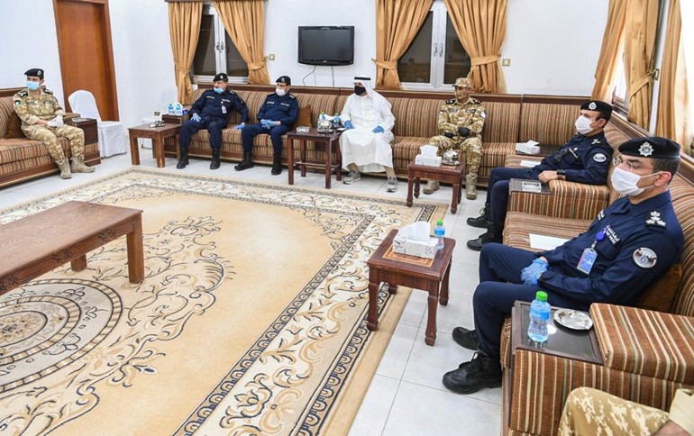 وزير الداخلية يقوم بزيارة تفقدية الى الحدود الشمالية "مركز الرتقة الحدودي"