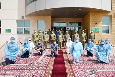 وكيل الحرس الوطني يفتتح المحجر الصحي بمعسكر «الصمود»
