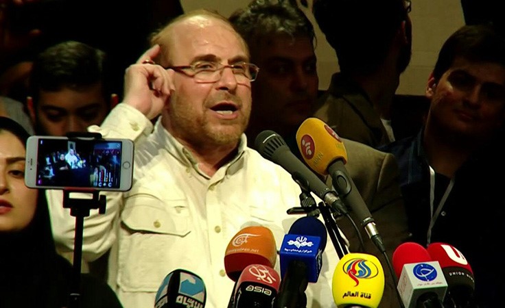 بالفيديو.. انتخاب رئيس بلدية طهران السابق المحافظ محمد باقر قاليباف رئيسا لمجلس الشورى الإيراني