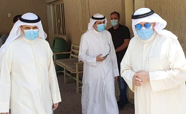 م.وليد الجاسم وم.أحمد المنفوحي في مركز حولي