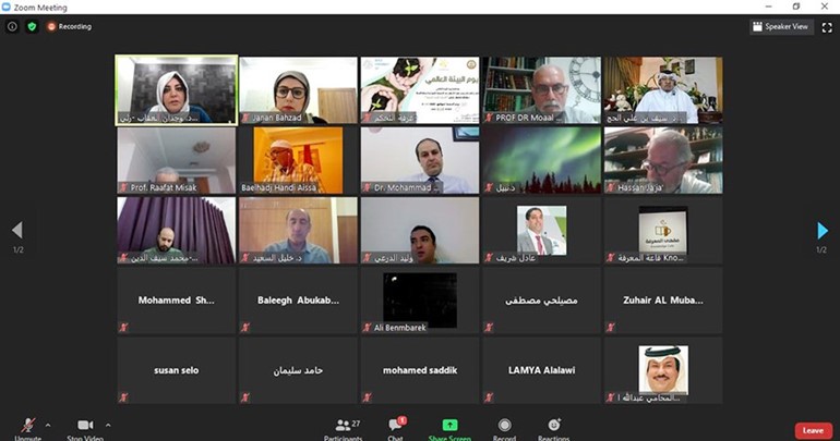 المشاركون في الندوة الالكترونية
