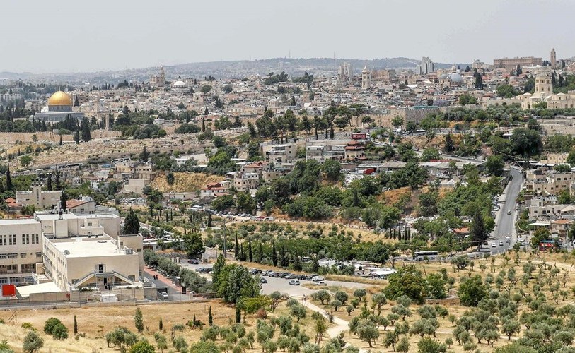 منظر عام لحي وادي الجوز في القدس حيث يعتزم الاحتلال اقامة وادي السليكيون(ا.ف.ب)
