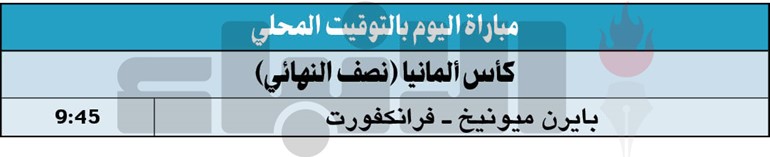 بايرن ميونيخ لإزاحة فرانكفورت من كأس ألمانيا
